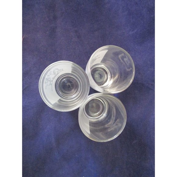 Inappropriate Bad Boy Cartoon Shot Glasses Vintage Anchor Hocking Three IOP - Picture 6 of 14